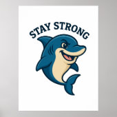 Stay Strong Splash T-Shirt ポスター (正面)