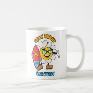 Stay Sunny, Stay Wavy コーヒーマグカップ