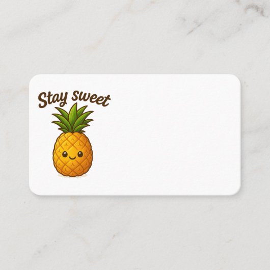 Stay Sweet - Cute Pineapple 名刺 (正面)