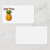 Stay Sweet - Cute Pineapple 名刺 (正面/裏面)