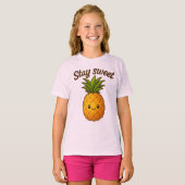 Stay Sweet - Cute Pineapple Tシャツ (正面フル)