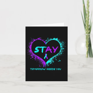 Stay - Tomorrow Needs You Semicolon Suicide Preven カード