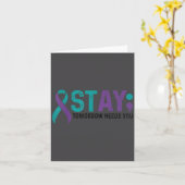 Stay Tomorrow Needs You Suicide Prevention Awarene カード (黄色い花)