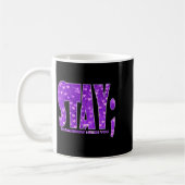 Stay Tomorrow Needs You Suicide Prevention Awarene コーヒーマグカップ (左)
