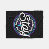 Stay Tomorrow Needs You Suicide Prevention Awarene フリースブランケット (正面(横))