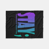 Stay Tomorrow Needs You Suicide Prevention Awarene フリースブランケット (正面(横))