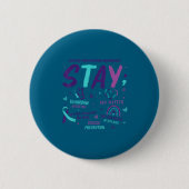 Stay Tomorrow Needs You Suicide Prevention Awarene 缶バッジ (正面)