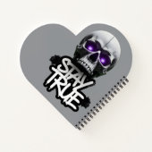 Stay Trueスカルノートブック ノートブック (裏面)