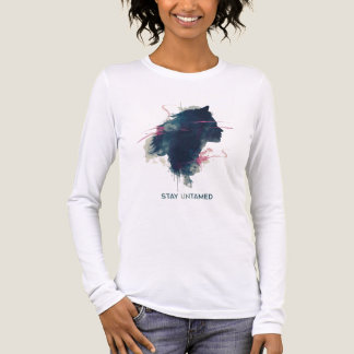 Stay Unlimited – Girl Face Minimal Art Tee トライブレンドＴシャツ