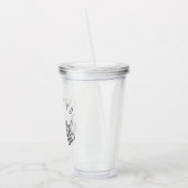 Stay Weird Catopus Cat and Octopus Mashup アクリルタンブラー (左)