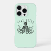 Stay Weird Catopus Cat and Octopus Mashup iPhoneケース (裏面)