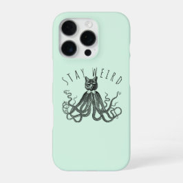 Stay Weird Catopus Cat and Octopus Mashup iPhone 16 Proケース