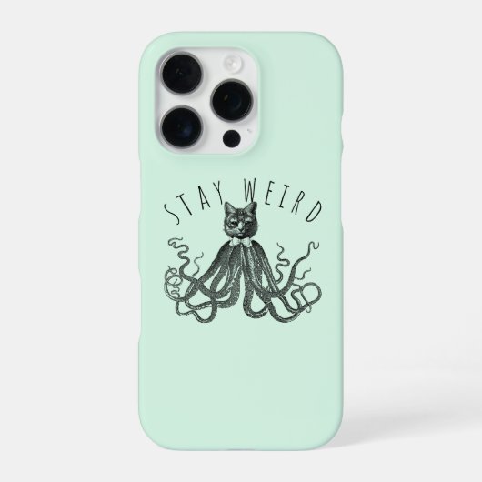 Stay Weird Catopus Cat and Octopus Mashup iPhoneケース (裏面)