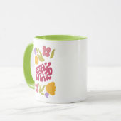 Stay Weird Floral Mug マグカップ (正面左)