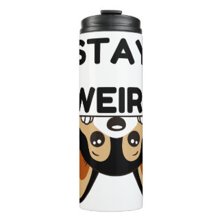 Stay Weird Funny Boston Terrier Cartoon Dog タンブラー