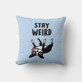 Stay Weird Funny Boston Terrier Dog クッション (正面)