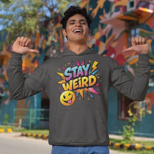 Stay Weird Pop Art Burst Tシャツ