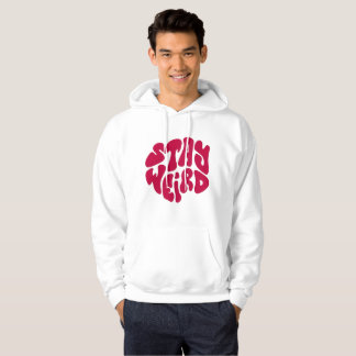 STAY WEIRD – Trendy Retro Typography Hoodie パーカ