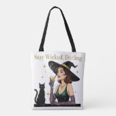 "Stay Wicked, Darling" トートバッグ (裏面)