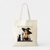 "Stay Wicked, Darling" トートバッグ (裏面)