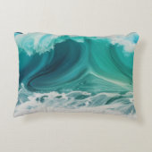 「Stay Wild海チャイルド」カスタマイズ可能な枕 アクセントクッション (裏面)