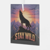 Stay Wild ガラスオーナメント (正面左)