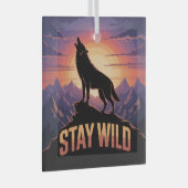 Stay Wild ガラスオーナメント (正面右)