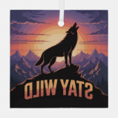 Stay Wild ガラスオーナメント (裏面)