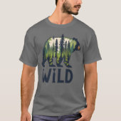 Stay Wild Bear Tee - Adventure Awaits! Tシャツ (正面)