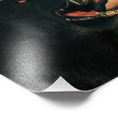 Stay Wild. Big, black dog フォトプリント (角)