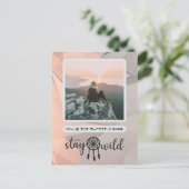 Stay Wild Bohoフォトポストカード ポストカード (スタンド正面)