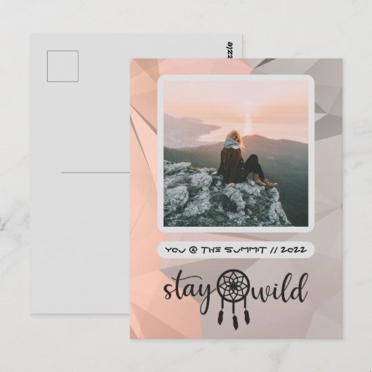 Stay Wild Bohoフォトポストカード ポストカード (正面/裏面)
