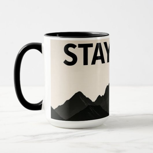 Stay Wild – Bold, Free‑Spirited Phrase  マグカップ (左)