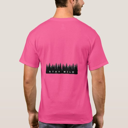 Stay Wild Borcalli Apparel Basic Dark T-Shirt Tシャツ (裏面)