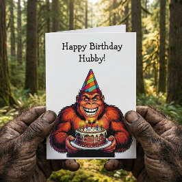 Stay Wild & Celebrate Big | Bigfoot Birthday  カード