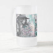 Stay Wild Cowgirl Frosted Mug フロストグラスビールジョッキ (正面左)