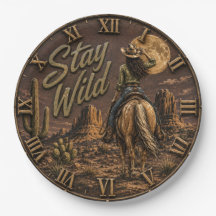 Stay Wild Cowgirl Western Desert Horse 