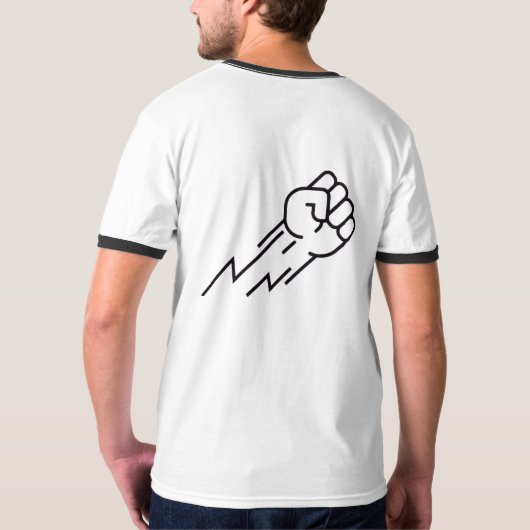 Stay wild Dream Big work hard | Men’s  Crew Neck Tシャツ (裏面フル)