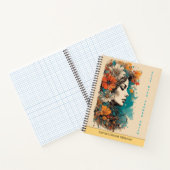 Stay Wild Flower Child | Boho Floral Portrait ノートブック (内部)