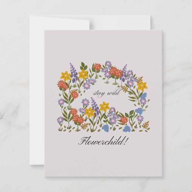 Stay Wild flowerchild! (正面)