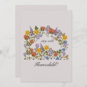 Stay Wild flowerchild! サンキューカード (正面/裏面)
