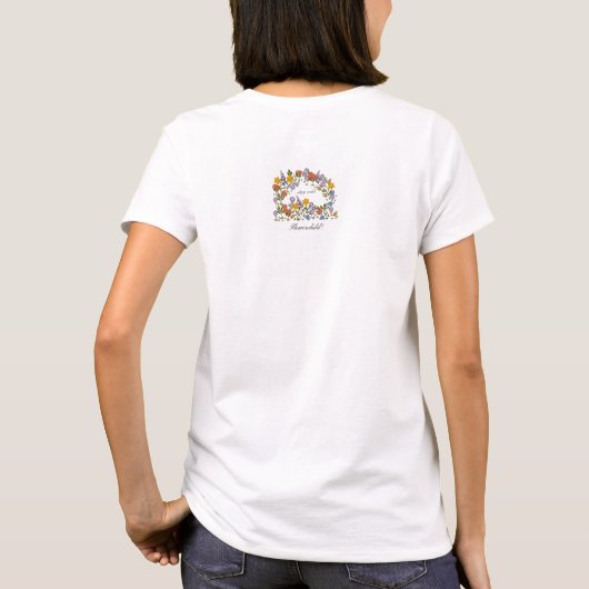 Stay Wild flowerchild! Tシャツ (裏面)