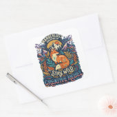 Stay Wild – Free Spirit for Adventurous Souls スクエアシール (封筒)