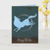 Stay Wild Greeting Card カード (黄色い花)