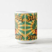 Stay wild leafy cute botanical Coffee Mug コーヒーマグカップ (中央)