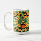 Stay wild leafy cute botanical Coffee Mug コーヒーマグカップ (左)