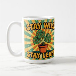 Stay wild leafy cute botanical Coffee Mug コーヒーマグカップ