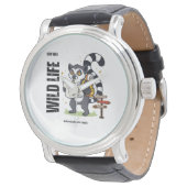 Stay Wild Lemur Life - Madagascar Vibes Cute lemur 腕時計 (アングル)