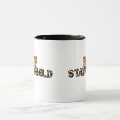Stay Wild - Leopard Print with Cheetah Head マグカップ (中央)