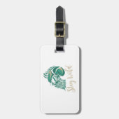 Stay Wild Modern Bearded Skull ラゲッジタグ (正面縦)